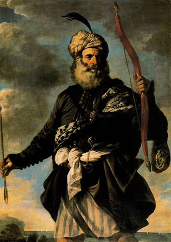 Italian painter Pier Francesco Mola's depiction of a Barbary Pirate, 1650