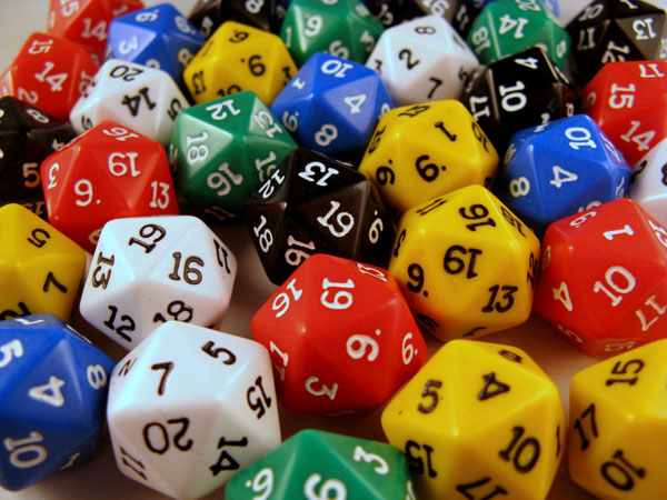 Polyhedral dice photo