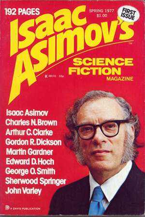 Spring 1977 cover of Isaac Asimov's Science Fiction Magazine