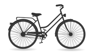 Illustration of a bicycle