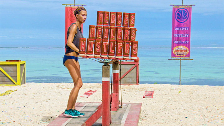 Chrissy Hofbeck competes on the finale of Survivor 35.