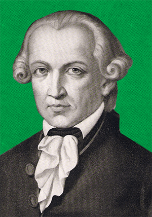 An illustration of German philosopher Immanuel Kant.