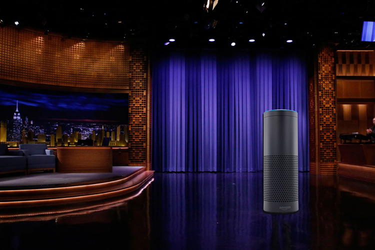 Amazon Alexa Echo on a stage