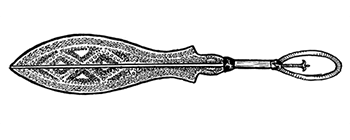 An eben sword