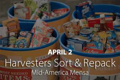 Harvesters Sort & Repack - Mid-America Mensa