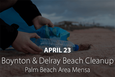 Palm Beach Cleanup Event - Palm Beach Area Mensa