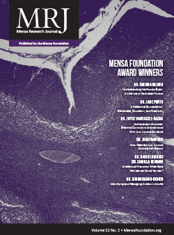 Mensa Research Journal Vol. 51, No. 2