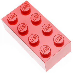 Red 2x6 LEGO