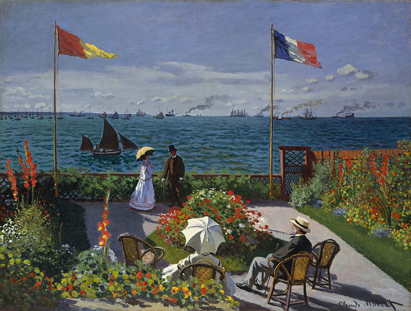 Jardin à Sainte-Adresse (1866-67), by Monet