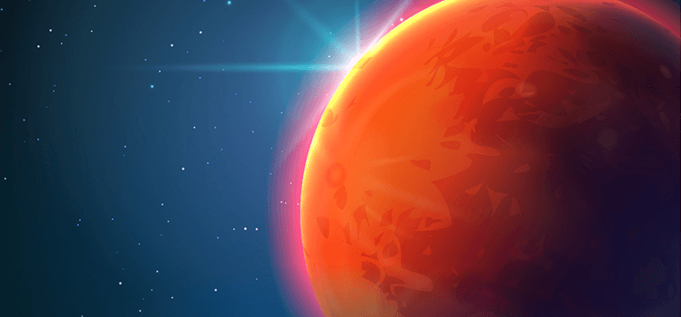 Illustration of the planet Mars